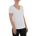 thumbnail image 2 of Athletic Works Womens Core Active Short Sleeve V-Neck T-Shirt, 2 of 5