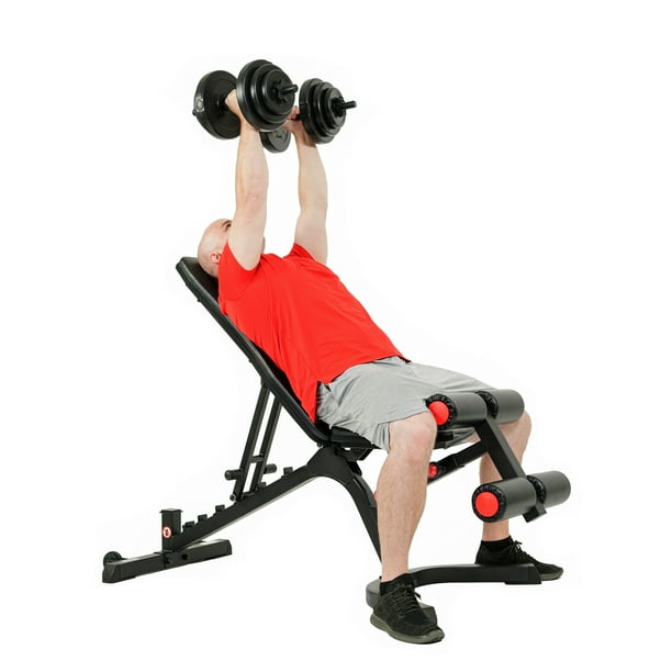 Sunny Health & Fitness Fully Adjustable Power Zone Utility Heavy Duty