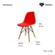 thumbnail image 3 of Sillas Minimalistas HOMEASY Color Rojo Set de 2, 3 of 6