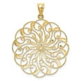 thumbnail image 4 of 14k Two Tone Gold D.C Fancy Swirl Pendant, 4 of 4