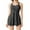 Black, variant on ZZwxWA Two Piece Tankini Swimsuits for Women Belly Control Bathing Suit Flowy Mesh Tankini Dress with Bottom Summer Swimwear