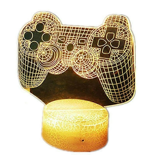 New 3D visual game ornaments lamp e-sports atmosphere lamp 3D night light game handle decoration lamp