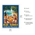 thumbnail image 2 of Blue Hawaii - Elvis Presley - Vintage Film Movie Poster by Mauro Colizzi c.1961 - Master Art Print 10in x 14in, 2 of 4