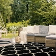thumbnail image 6 of Safavieh Courtyard Alyssa Geometric Indoor/Outdoor Area Rug, Black/Beige, 9' x 12', 6 of 15