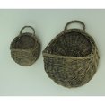 thumbnail image 2 of Panier Mural en Osier Tissé Rond Rustique Lot de 2 Ferme Dcor, 2 of 3