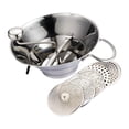 thumbnail image 4 of Molino rotativo de alimentos de acero inoxidable con 5 discos de fresado, Mezclador de alimentos rotatorio multifuncional para colar puré, 4 of 9