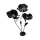 thumbnail image 3 of Flores artificiales gigantes para boda como decoración, fondo, flexibles, 1,6 m de alto. Negro, 3 of 9