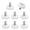 White-8pcs, variant on Drawer Roller, 4Pcs POM Plastic Cabinet Drawer Slides Wheels Drawer Positioning Rollers Drawer Roller Slide Guides Pulleys for Furniture DIY Replacement Parts (Diameter 19mm)