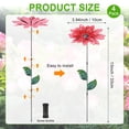 thumbnail image 3 of Uxcell 4 Pack Grandes Estacas Decorativas de Flores para Jardín, Estacas de Jardín de Metal Impermeables de 13 Pulgadas para Interior/Exterior [Rosa], 3 of 7