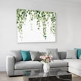 thumbnail image 2 of Green Eucalyptus Leaves Canvas Print Wall Art, Watercolor Retro Leaf Wall Decor Modern Artwork Paintings Pictures for Living Room Framed and Stretched Ready to Hang, 20" x 24", 2 of 9