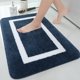 thumbnail image 1 of Alfombrilla de baño antideslizante de microfibra supersuave, lavable a máquina, de 40 x 60 cm, de pelo largo para una máxima comodidad, color gris, 1 of 7
