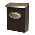 thumbnail image 1 of Gibraltar Designer Modern Steel Residential Locking Wall Mount Mailbox, Bronze, 1 of 5