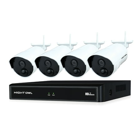 Night Owl 8 Channel 1080p Wireless Smart Security System with 4 x 1080p Infrared IP Cameras and 1 TB