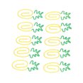 thumbnail image 4 of Office Paper Clips, Metallic Paper Clips Green Yellow Metal Material 100pcs Ananas Shape  For Home For File Classification, 4 of 8