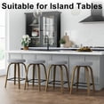 thumbnail image 6 of AENKYO 26" Swivel Bar Stools Set of 2, Counter Height Island Stools for 34"-40" Counters, Fabric Padded, Gray, 6 of 7