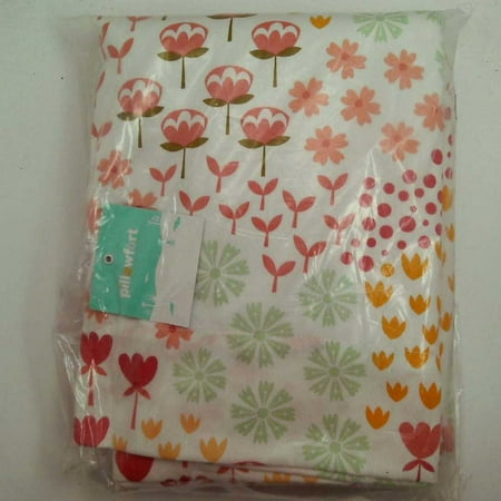 0003 Apricot - Twill Blackout Floral Print Curtain Panel Apricot Ice - Pillowfort - 63