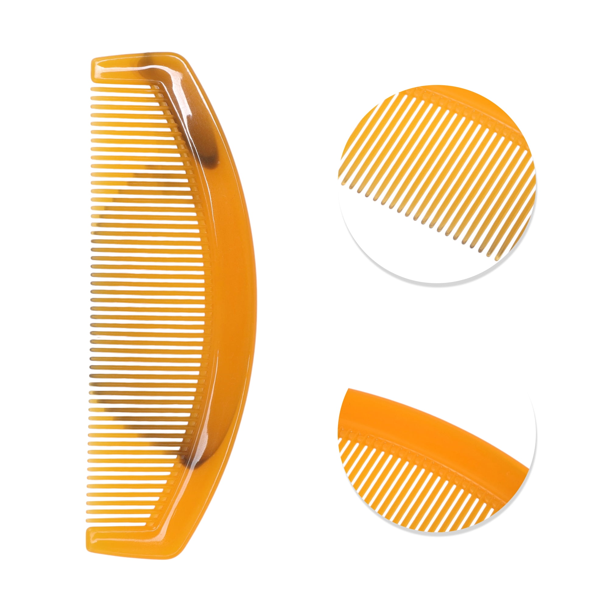 Unique Bargains 1 Pc Women Portable Tendon Comb for Curly Hair in Vibrant Orange Color