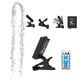 thumbnail image 4 of RKSTN Solar Lights Solar LED Curtain Light, 8 Modes,IP68, Clip Type Solar Panel - USB Chargeable + Remote Control (Mode Display/Power Display) Soft Light Strip, Outdoor, 4 of 9