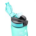 thumbnail image 2 of Termos para agua de 1000 ml Escala de tiempo Fitness Deportes Bicicleta Taza de agua (Verde + Púrpura), 2 of 4