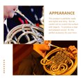 thumbnail image 2 of TEHAUX Musical Instrument Horn Copper Golden Easy To Clean 1Pack, 2 of 8