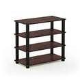 thumbnail image 2 of Furinno 13081DC/BK Turn-S-Tube 4-Tier Shoe Rack, Dark Cherry/Black, 2 of 4