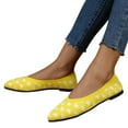thumbnail image 3 of Sngxgn Women's Slip on Shoes Comfortable Flats Shoes Dress Shoes Work Casual Flats(Yellow,40), 3 of 6