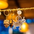 thumbnail image 2 of Miangastore Elephant Keychain Sparkling Crystal Key Ring Charm Jewelry Big Ears Elephant Key Chain, 2 of 9