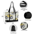 thumbnail image 2 of FORMRS Canvas Laptop Tote Bag for Women with 15.6" Computer Compartments Shoulder Handbag, Trucks Pattern, 2 of 7
