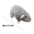 thumbnail image 2 of 13.78in Large Soft Stuffed Mouse Plush Toy - Realistic & Cute Fabric Animal for Sofa, Bedroom & Living Room - Adorable Home Decor & Cuddly Companion for All Ages, Gray, 2 of 8
