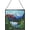 Alaska National Forests-Alaska, variant on Lolo National Forest-Montana Landscape Stained Glass Suncatcher, Square Window Hanging, Tiffany Style Home Decor, size 8in