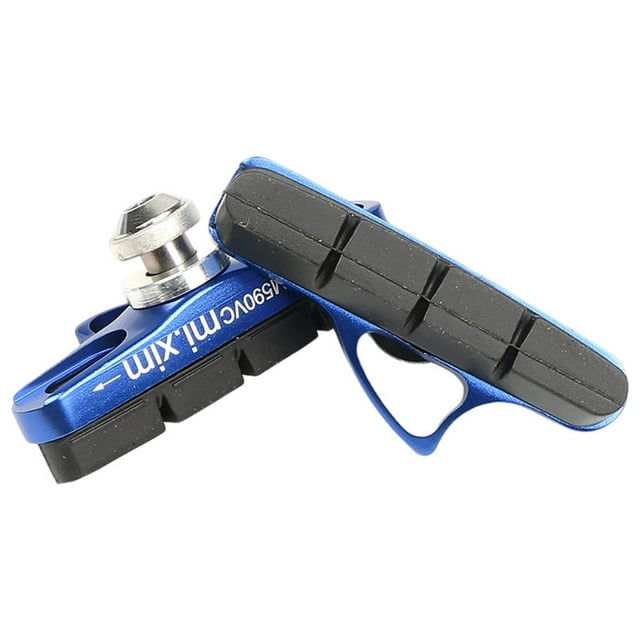 Almencla Brake Pads for Carbon Fiber Rims Drawer Type 55mm Brake Blocks Shoes Blue