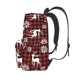 thumbnail image 3 of Disketp Plaid Reindeer Snowflakes Mochila Escolar de Gran Capacidad y Peso Ligero, Mochila de Viaje Ideal para Escuela, Trabajo y Uso Diario, Cómoda y con Estilo, 3 of 8