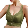 thumbnail image 4 of LLYWEY Bras for Elderly Women Womens Sport Bras Ladies Convertible Bra Style-1087 Women Seamless Bra Feature Adult Female Wireless Sports Bras Green 34B, 4 of 6
