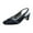 Black, variant on Velma Women's Wide Width Dress Slingback Pumps with Bow GOLD 7