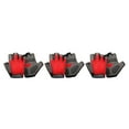 thumbnail image 4 of maskred Gants de Cyclisme Anti pour le Choc Antidérapant Gants Demi-Doigts Respirants Rouge M 3Set, 4 of 6