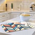 thumbnail image 6 of Yayeee Dish Drying Mat for Kitchen Counter 16"x18" Microfiber Absorbent Pad, Blue Geometric, 6 of 7
