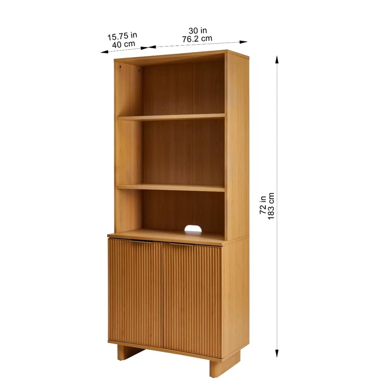 Better Homes & Gardens Lillian Fluted Bookcase with Doors photo 5