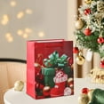 thumbnail image 6 of Lilixerw Christmas Paper Gift Bag,Santa Snowflake Print Xmas Bag for Holiday Present Wrapping,Xmas Tree Decoration,9x7Inch Red Handle Bag, 6 of 6