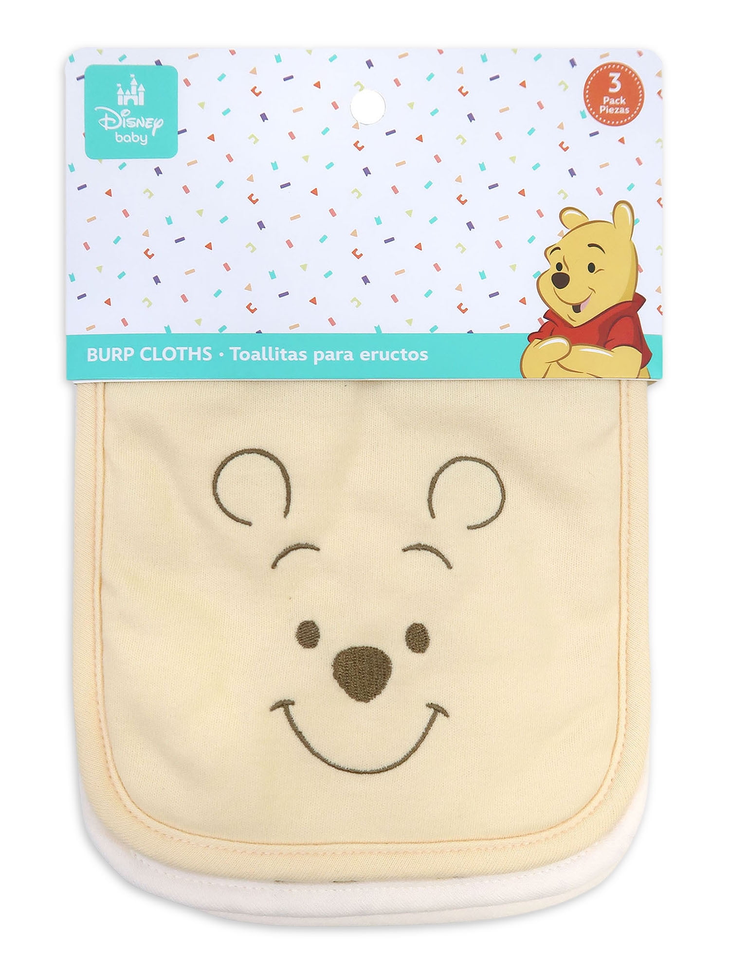 Disney Winnie The Pooh 3 Pack Unisex Newborn Burp Cloth