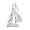 thumbnail image 4 of Escultura de pareja de resina, adorno romántico, figura, regalo de boda, figuras de resina Abarcar, 4 of 9