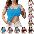 thumbnail image 4 of CHENge Sport Shirts for Women Sleeveless Cropped Tank Tops with Built Open Back Undershirt Yoga Shirts Athletic Running Loose Fit Racerback Breathable Tee, 4 of 8