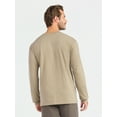thumbnail image 3 of Athletic Works Men's and Big Men's Cotton Tee with Long Sleeves, Sizes S-3XL, 3 of 5