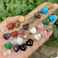 thumbnail image 6 of HOOUN 5PCS Chakra Mini Heart Crystal Pocket Palm Worry Stones Natural Quartz Healing-Fluorite-5pcs (Random), 6 of 9