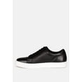 thumbnail image 4 of ASHFORD Black Fine Leather Handcrafted Sneakers, 4 of 7