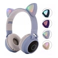 thumbnail image 1 of Audifonos Fashion Led Orejas De Gato Bluetooth Color Celeste, 1 of 8