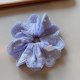 thumbnail image 2 of Elegant French Styles Imitation Pearls Scrunchie with Fabric Fashion Hair Ties For Women Teens Multiple Styling Option Yellow, 2 of 4