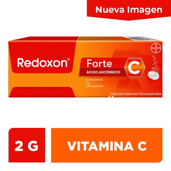 Redoxon Forte tubo con 10 tabletas efervescentes vitamina C