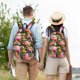 thumbnail image 4 of Disketp Cute Pigs Sunflower print Canvas Backpack Lightweight Travel Daypack Student Rucksack Laptop Backpack-Small, 4 of 5