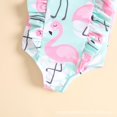 thumbnail image 5 of Traje de baño con volantes para niña recién nacida, conjunto de traje de baño de playa con Bikini Floral de una pieza para niño pequeño, unicornio rosa, 18-24 meses Feliz Sencillez, 5 of 5
