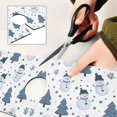 thumbnail image 6 of Yayeee Faucet Mat for Kitchen Sink 30" Diatomite Long Splash Guard Pad, Blue Cute Snowmen, 2 Pack, 6 of 7